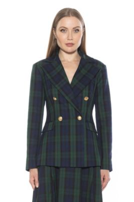 Alexia Admor Womens Farrah Twill Jacket, Green, 10